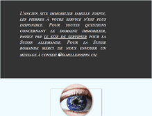 Tablet Screenshot of famillejospin.ch